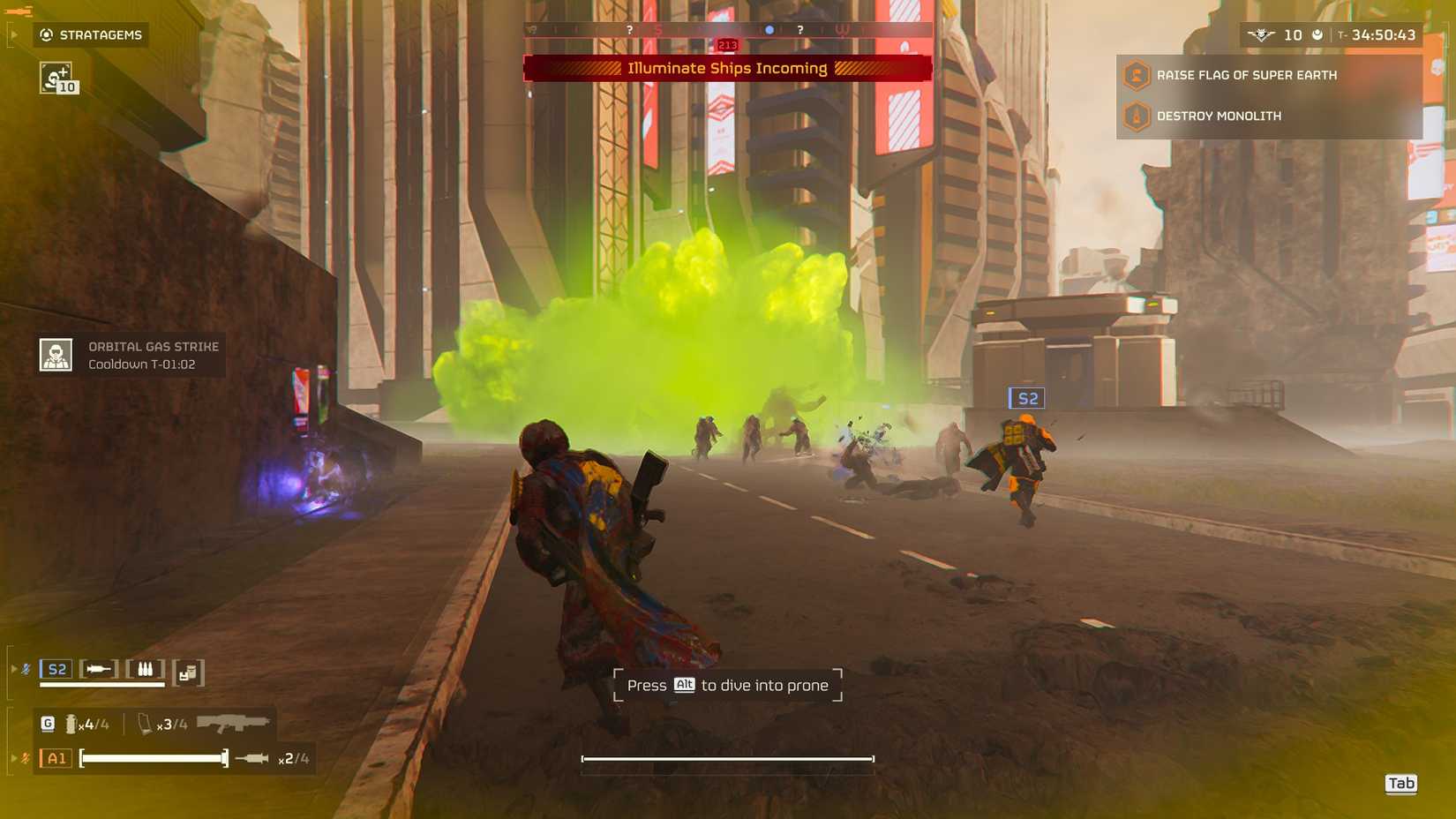 HD2 Orbital Gas Strike vs Illuminate