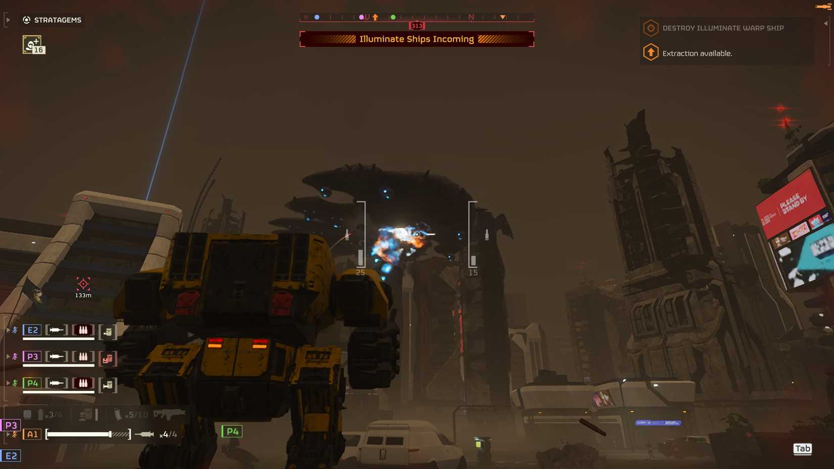 Helldivers 2 Exosuit vs Leviathan