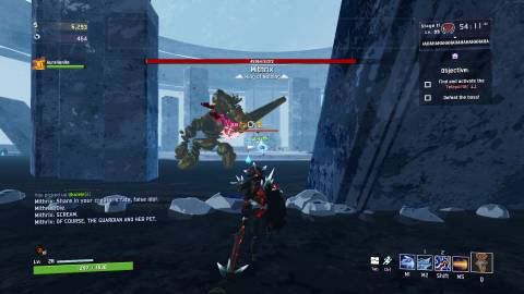 RoR 2 Aurelionite fighting Mithrix