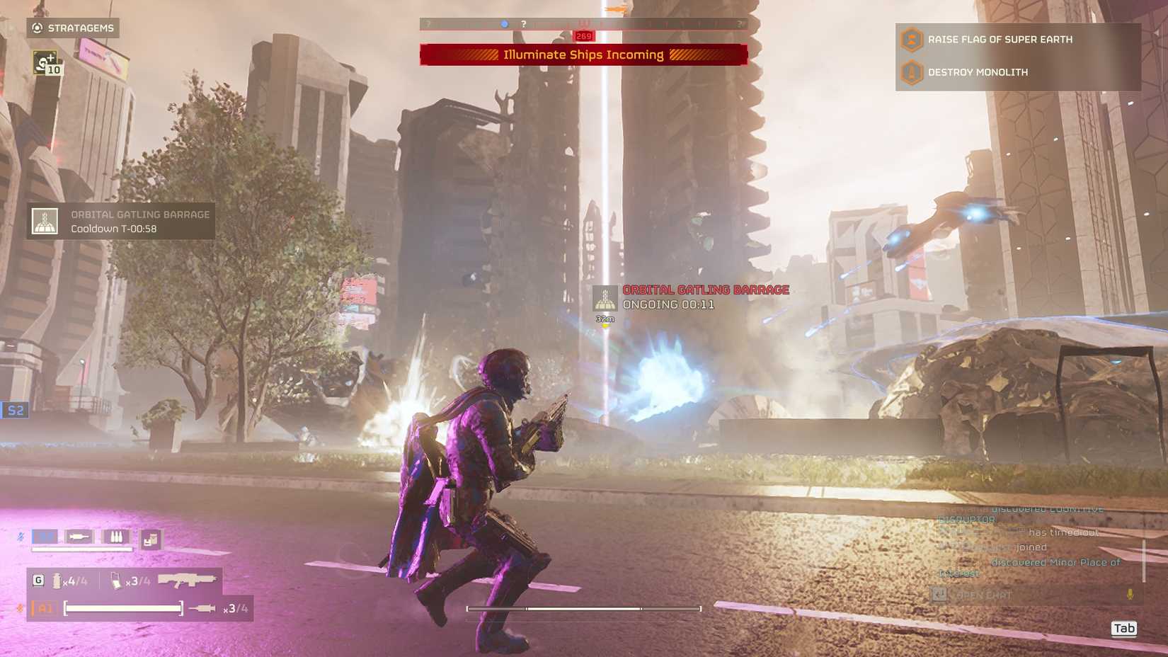 HD2 Orbital Gatling Barrage