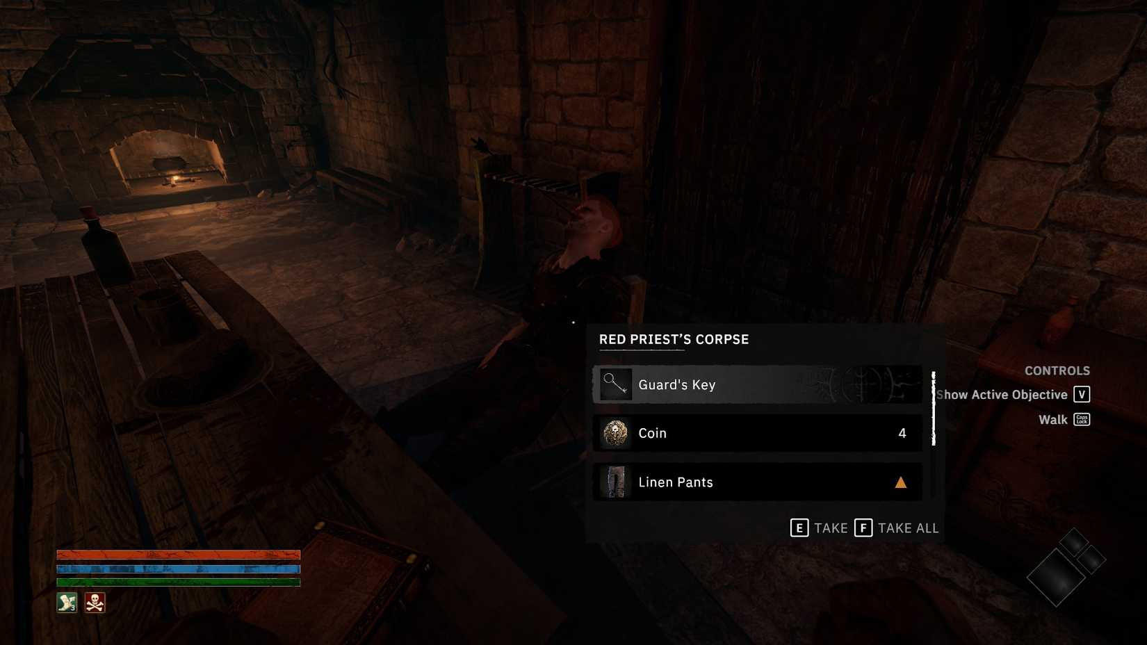 Tainted Grail The Fall of Avalon Prologue Guard's key