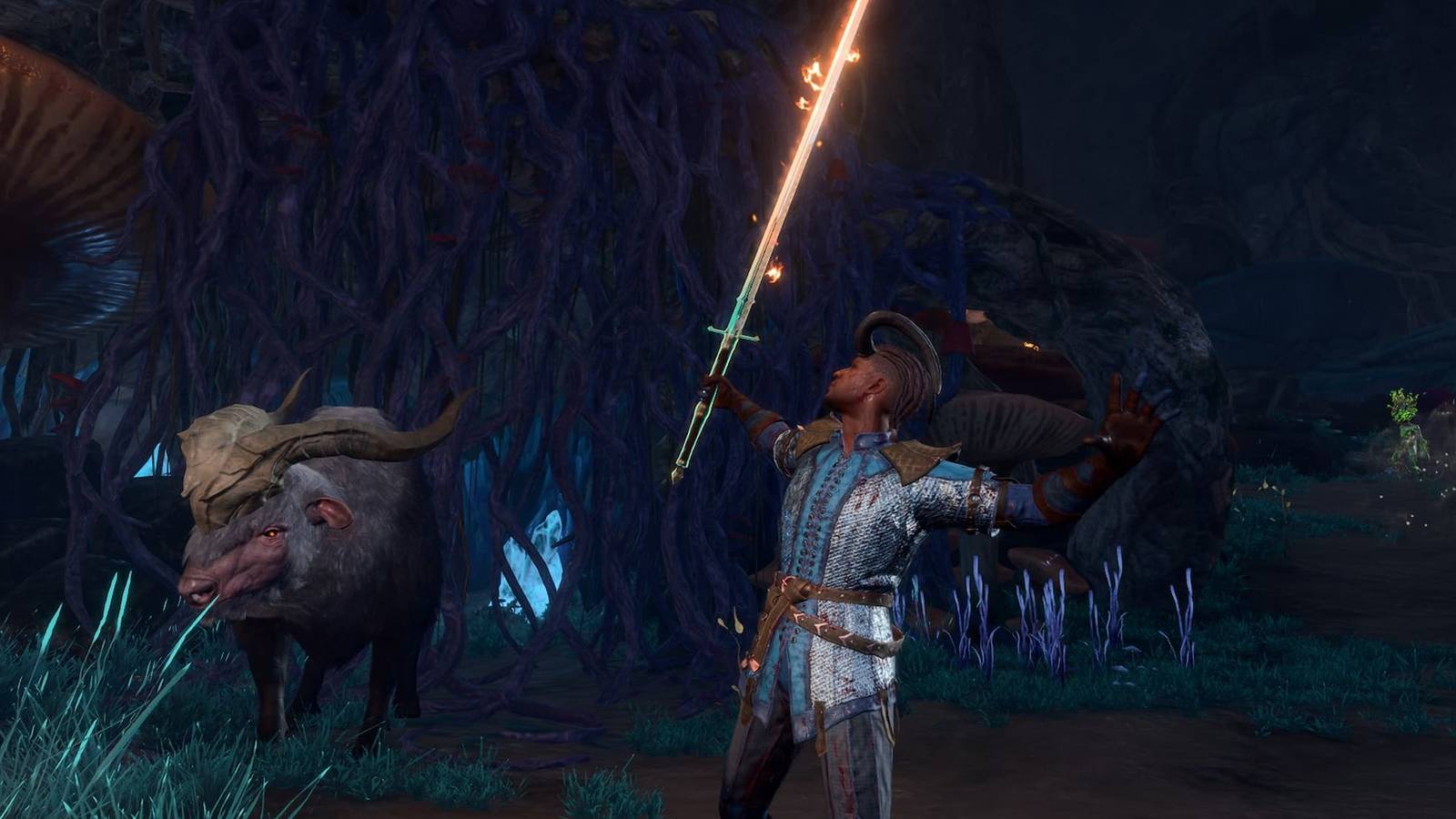 BG3 Wyll with Hexed Weapon