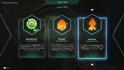 Deadzone Rogue Fire perks