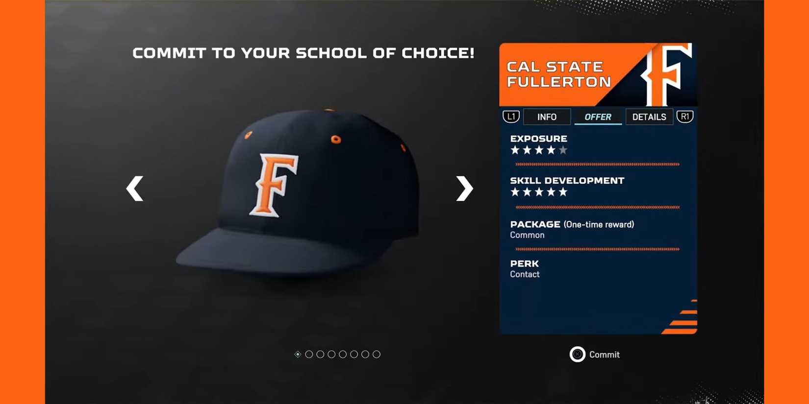 cal state fullerton college commit