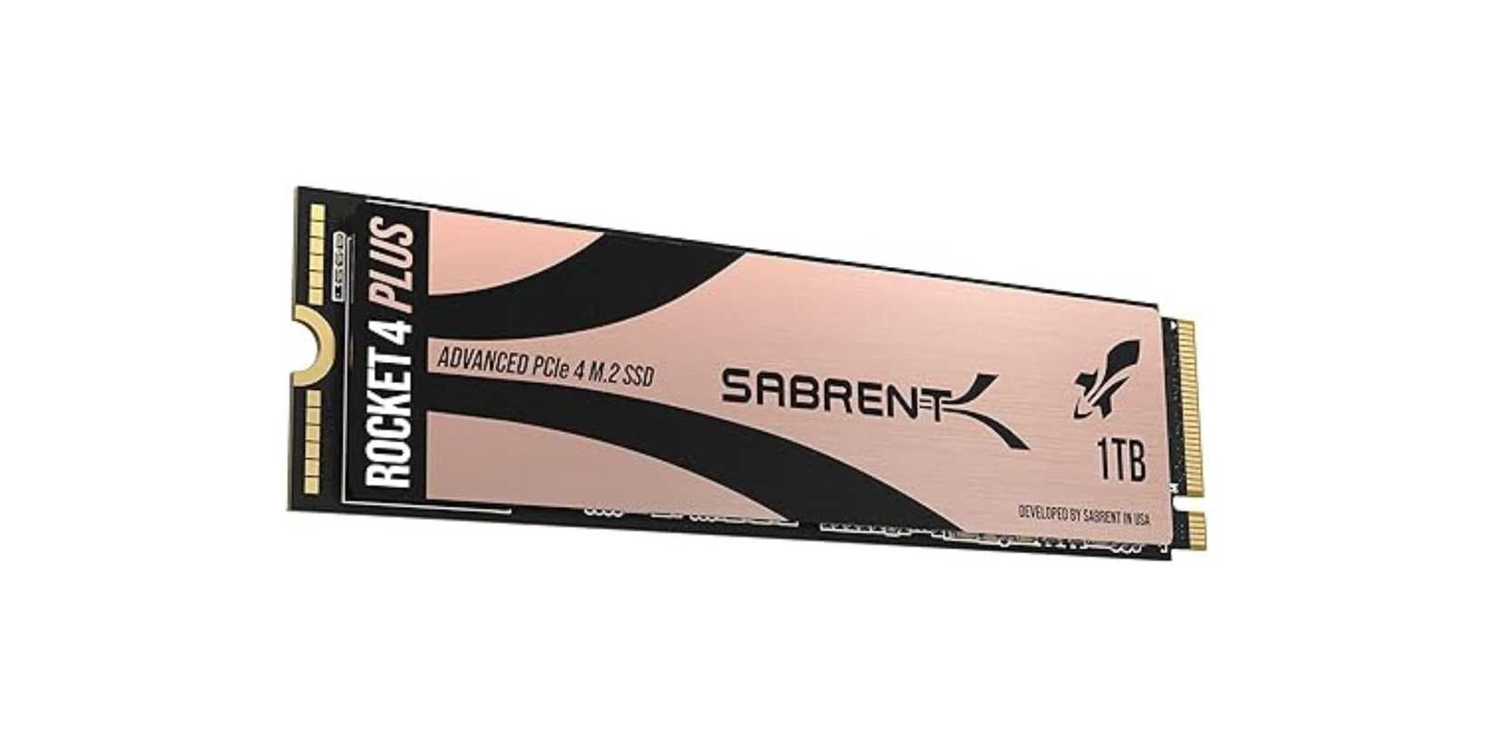 Image o Sabrent Rocket 4 Plus on a white background.