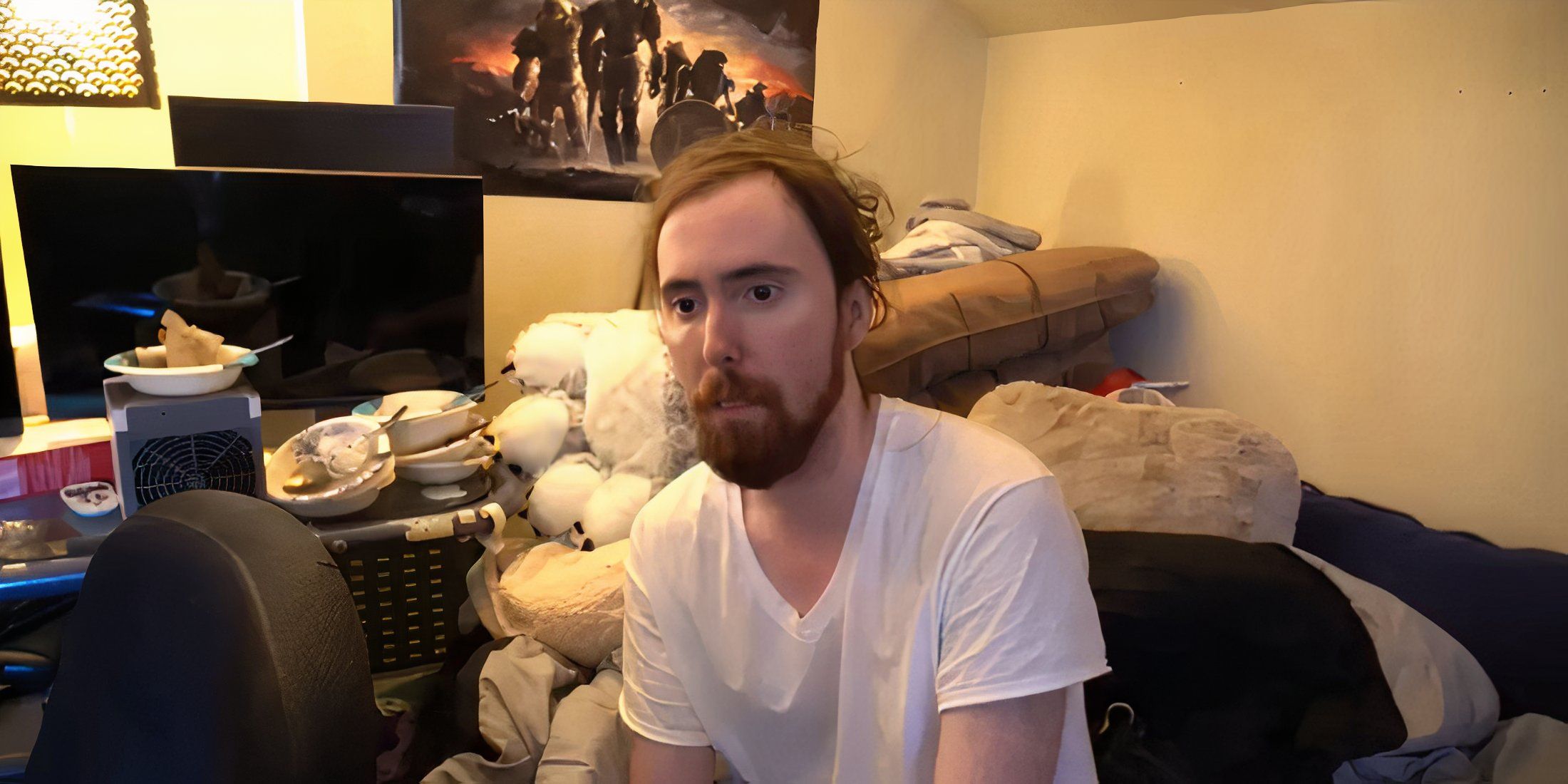 Asmongold reveals injuries after falling through the ceiling, almost died