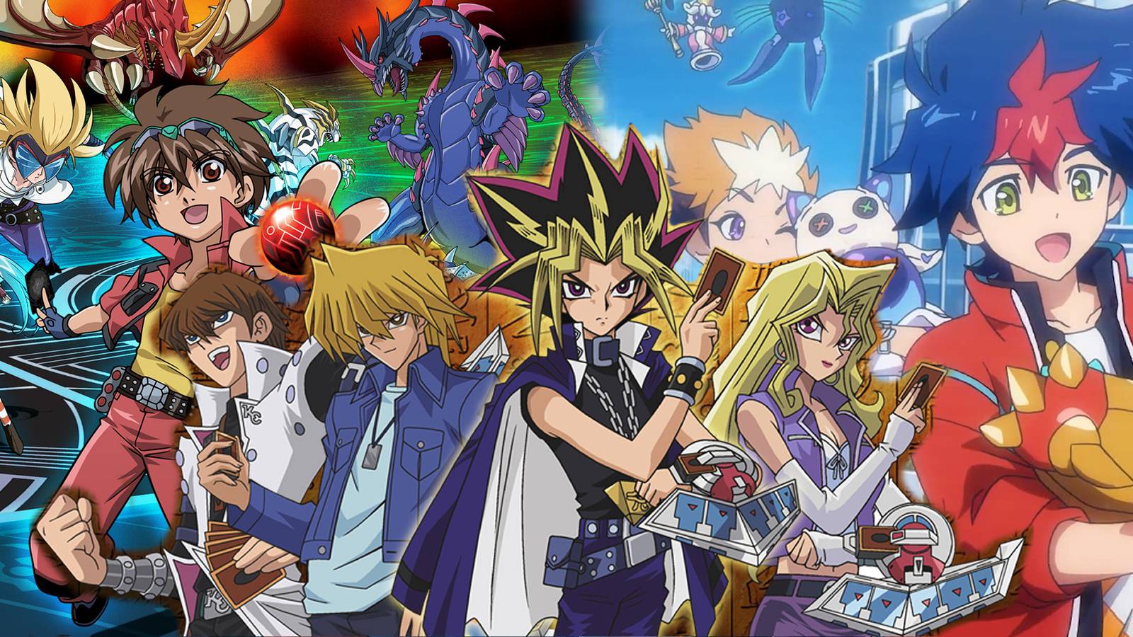 Bakugan Battle Brawlers, Yu-Gi-Oh Duel Monsters, Shadowverse Flame