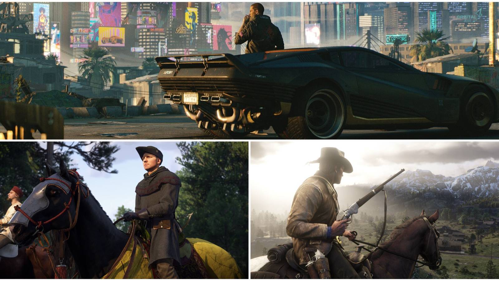 Dialogue-Heavy Open-World Games- Cyberpunk 2077 Kingdom Come: Deliverance 2 Red Dead Redemption 2