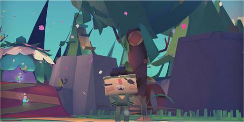 A created character in Tearaway Unfolded