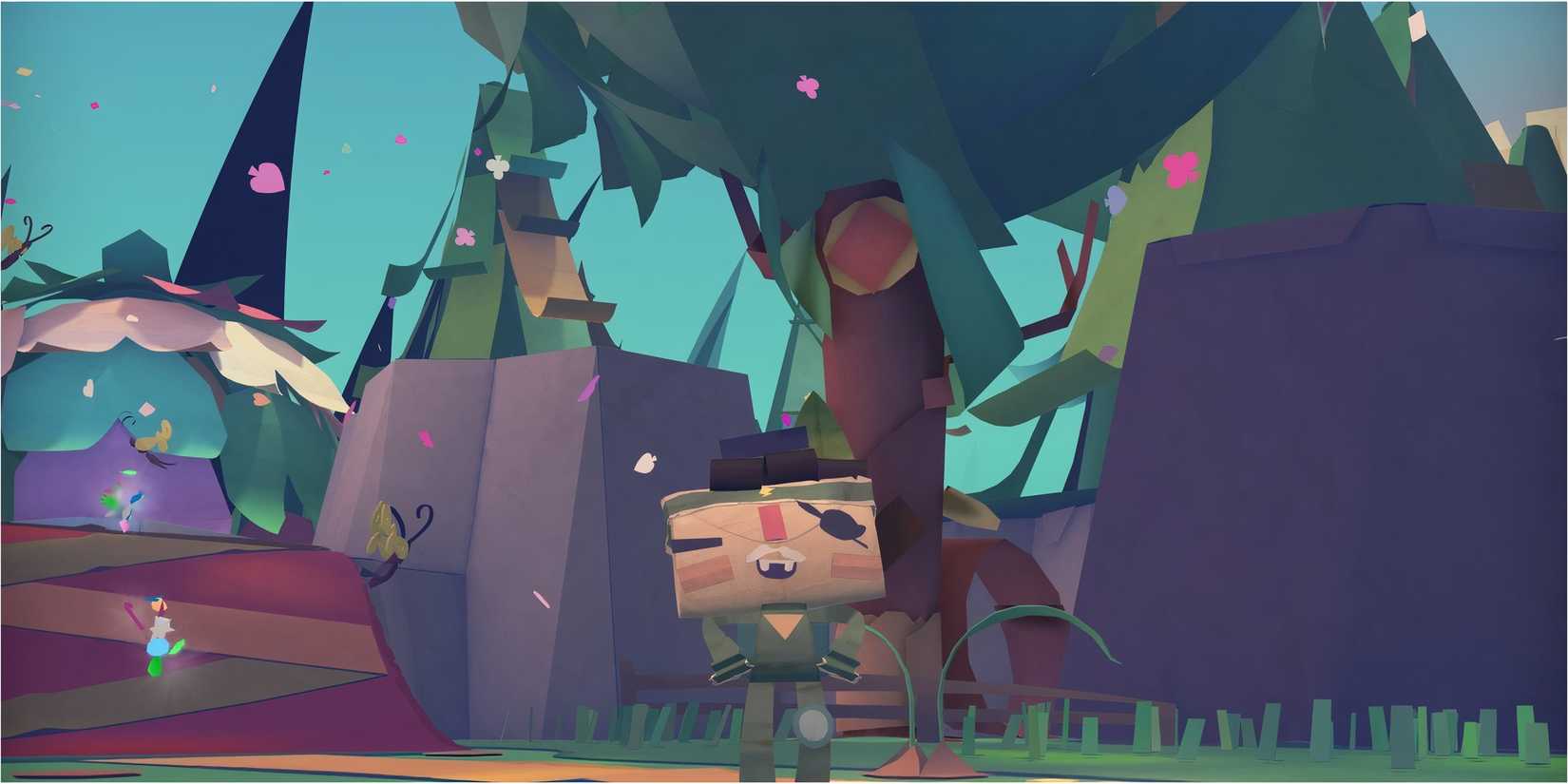 A created character in Tearaway Unfolded