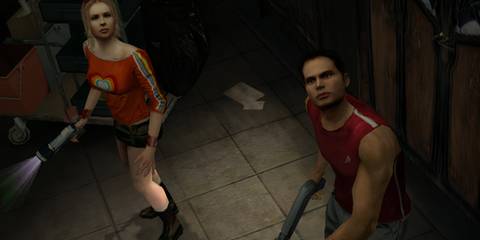 A cutscene featuring characters in Obscure