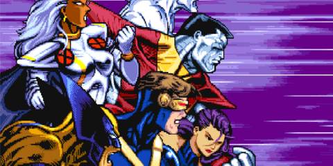 A cutscene featuring characters in X-Men Children of the Atom