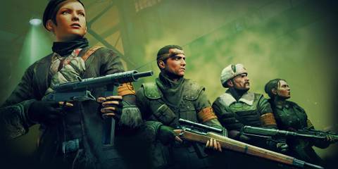 A four-player party in Zombie Army Trilogy