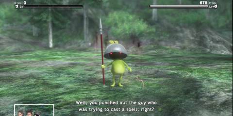A Key Frame From Lost Odyssey Showing An Enempy Creature Approaching The Player