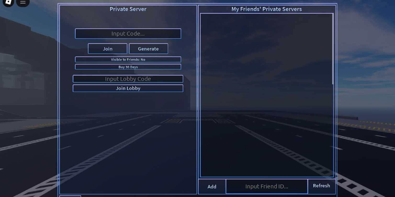 A Universal Time Private Server Codes For Roblox