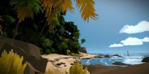 A view of the beach in The Witness