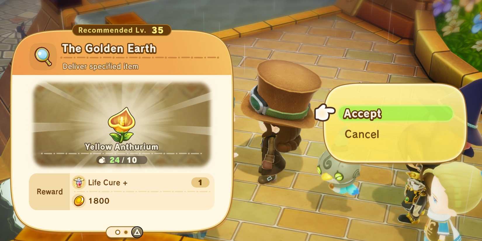 accept request in fantasy life i