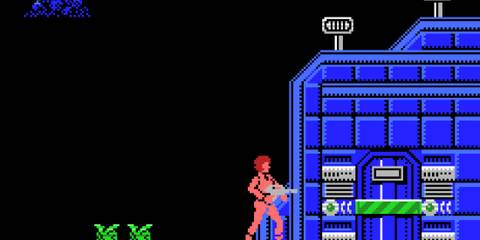 Accessing a door in Aliens Alien 2