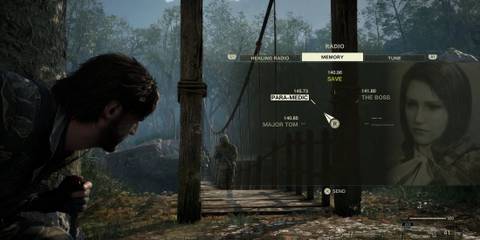 Activating the codec in Metal Gear Solid Delta Snake Eater