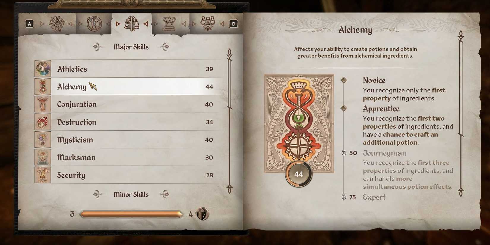 Alchemy Skill The Elder Scrolls IV Oblivion Remaster