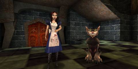 Alice and the cheshire cat