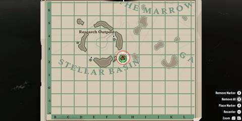 Anchor Flag map location in Dredge