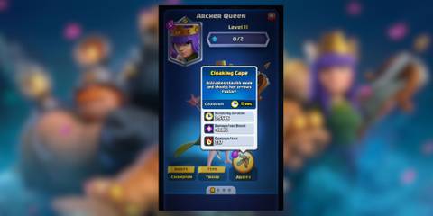 archer queen ability clash royale