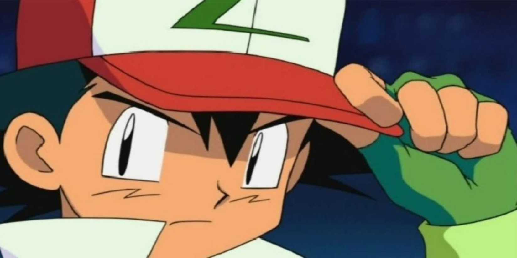ash ketchum hat pulling