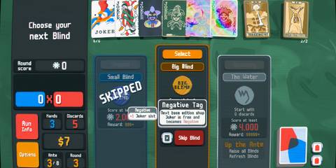 skipping blind for negative tag