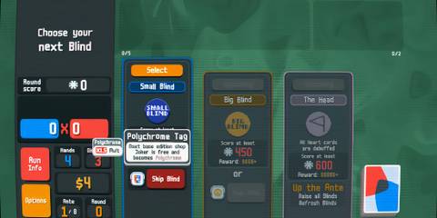 skipping blind for polychrome tag