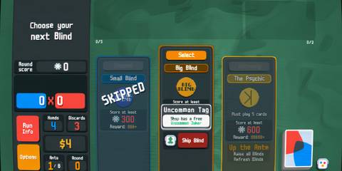 skipping blind for uncommon tag