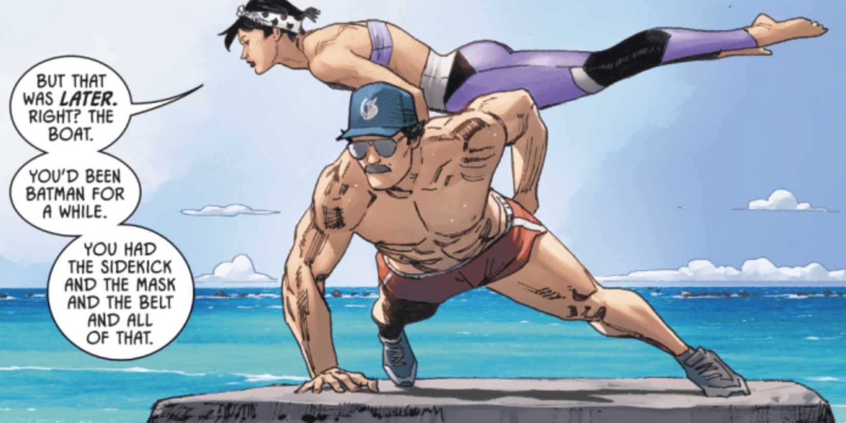 batman and catwoman working out