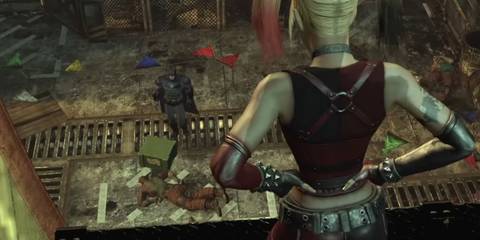 Batman Arkham City Harley Quinn faces Batman
