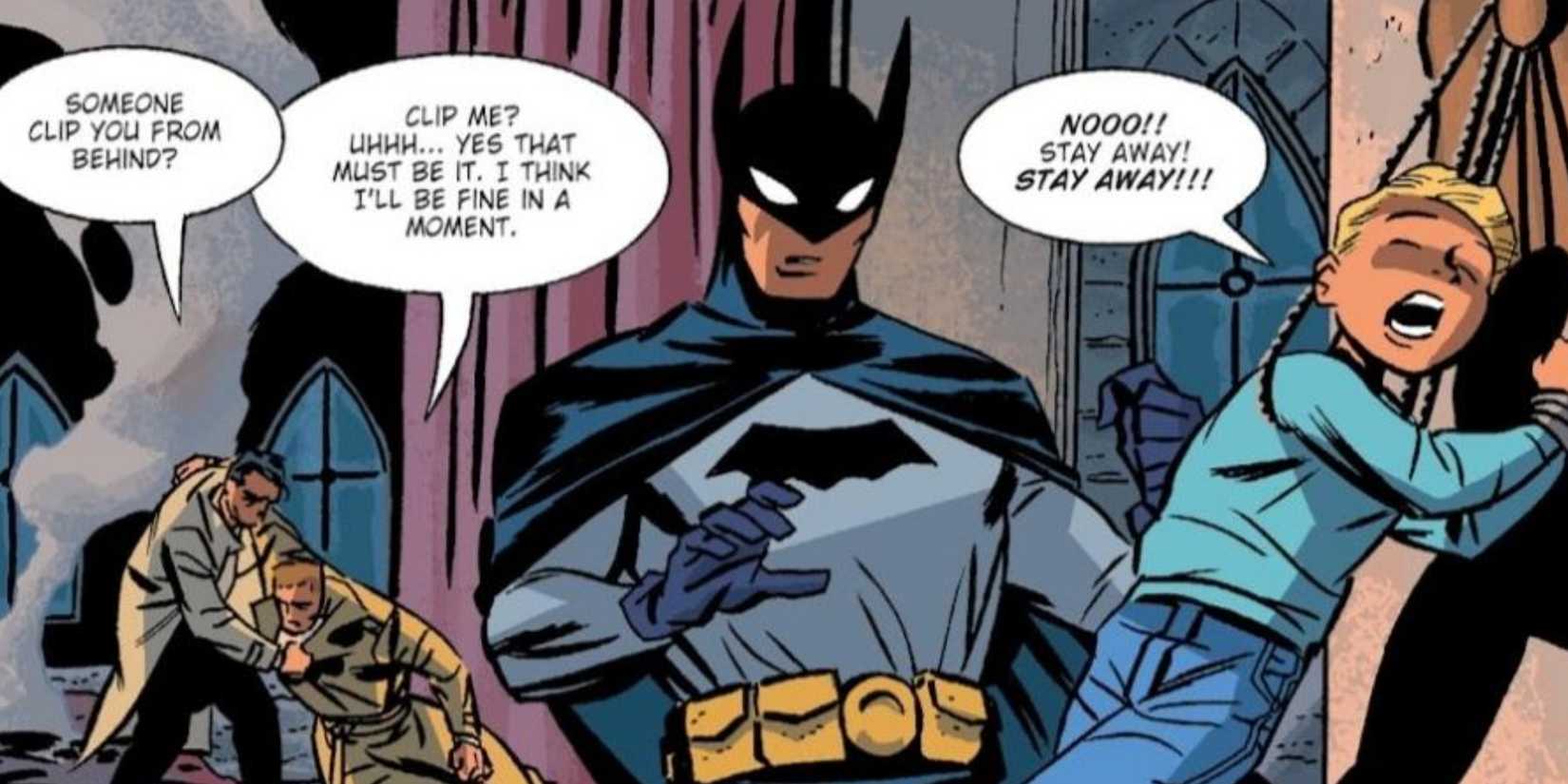 batman scares a kid