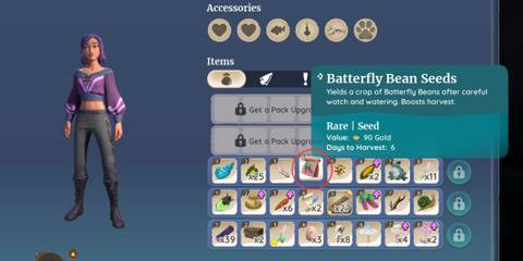 Batterfly Bean Seeds in Palia