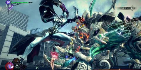 Bayonetta fighting alongside Madama Butterfly - Bayonetta 3