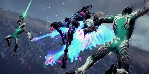 Bayonetta fighting in her Demon Masquerade form - Bayonetta 3