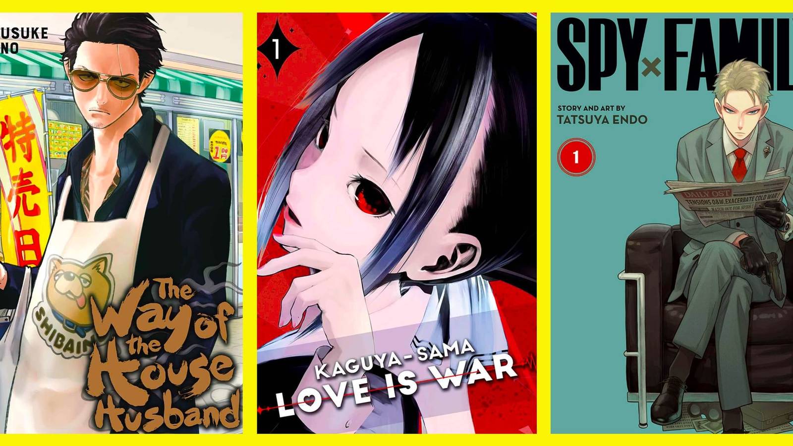 Best Comedy Manga Kaguya Sama Househusband Spy x Family