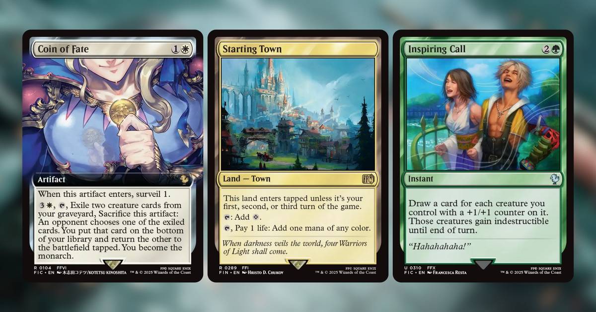 inspiring call mtg final fantasy Magic The Gathering - Foundations - Those creatures gain indestructible until end of turn Inspiring Call | Secret Lair