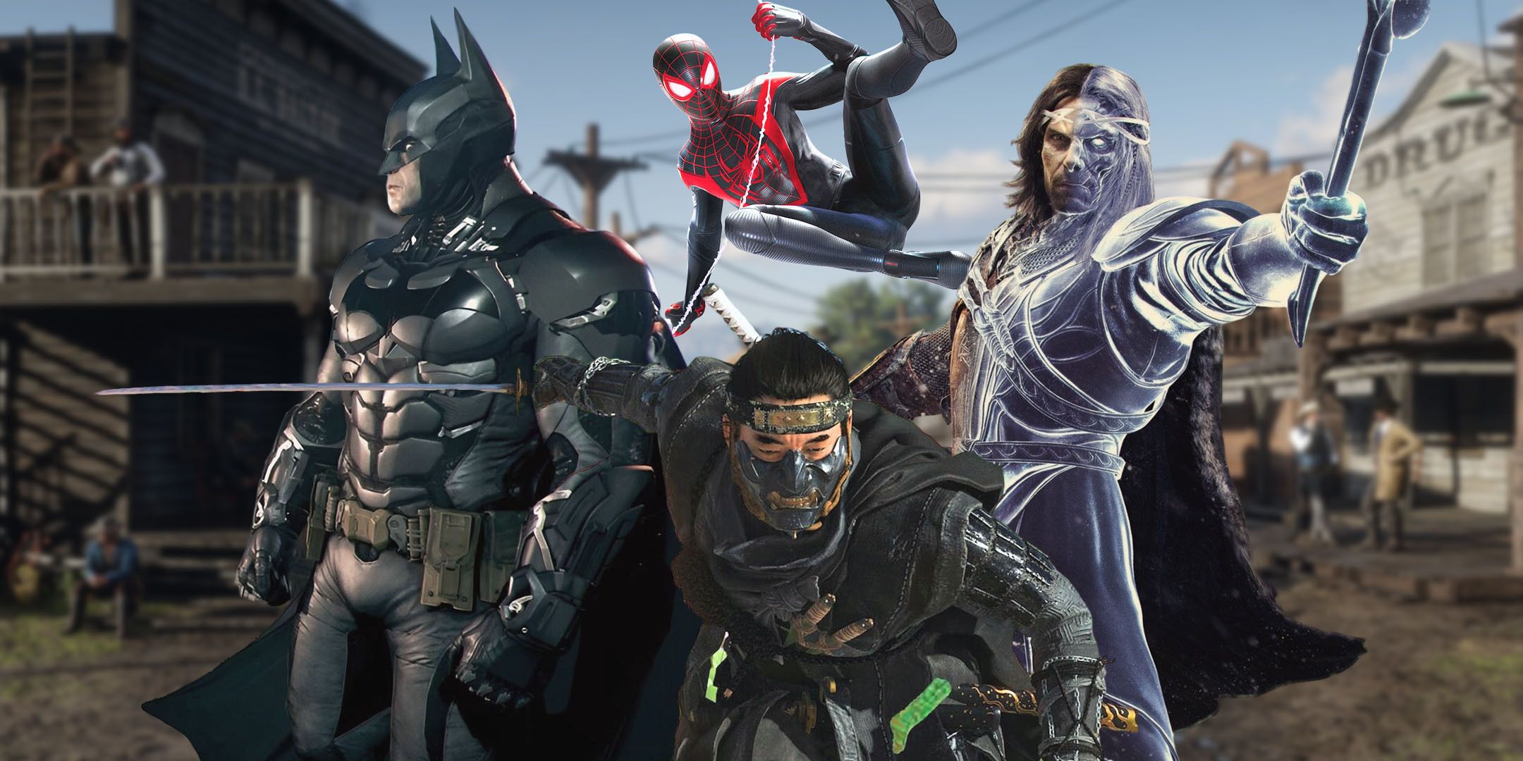 Las mejores trillogías de juegos de mundo abierto, rango 11 Jin Sakai Talian Batman y Spiderman en Red Dead 2 Valentine