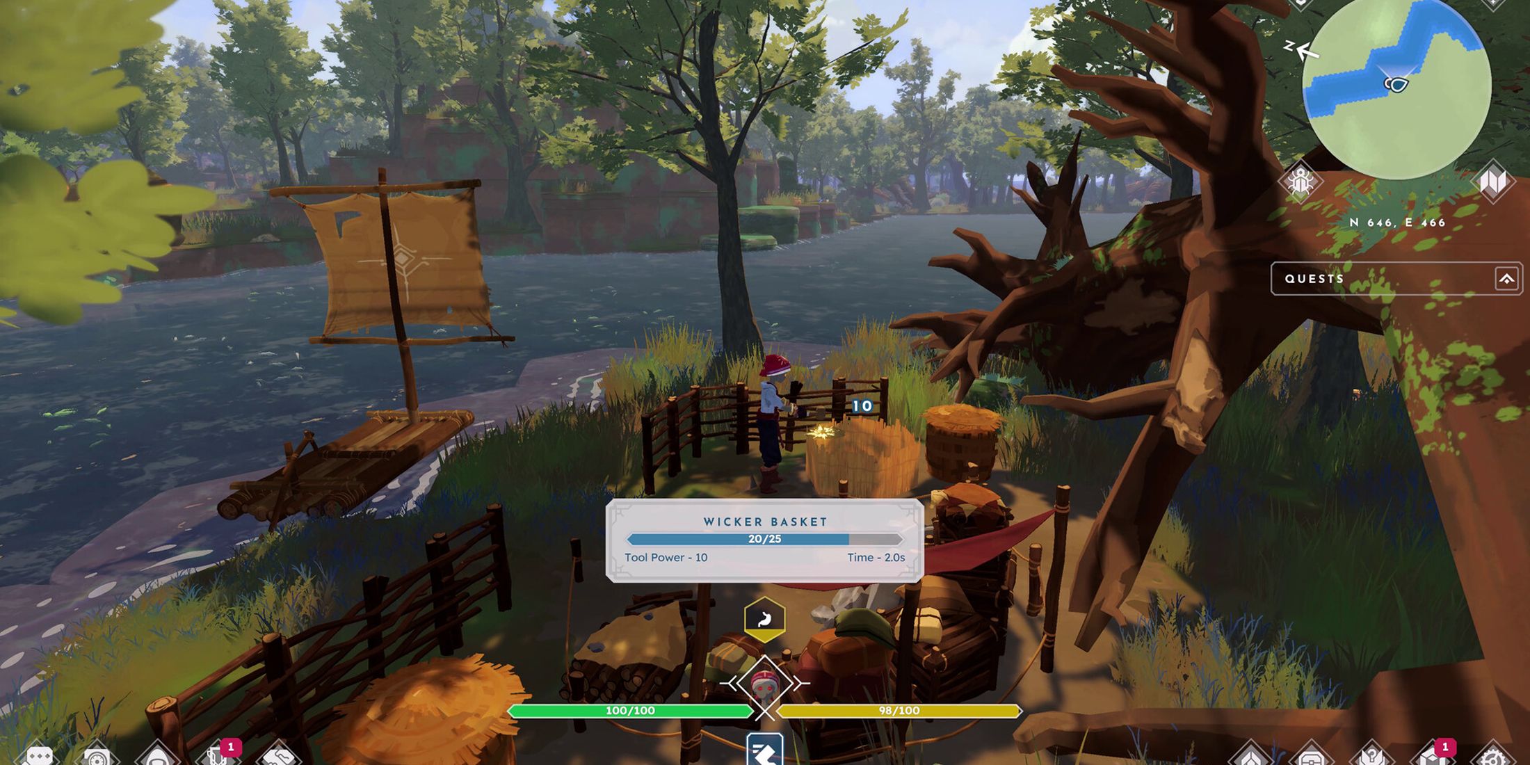 bitcraft online wicker basket