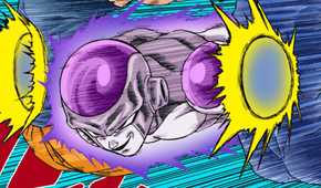 picture: black frieza defeating goku and vegeta.