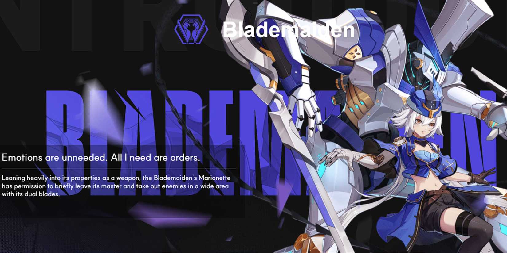 Blademaiden entry image crystal of atlan