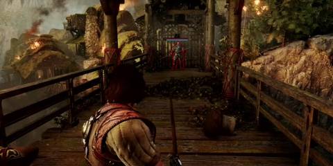 Blades of Fire - Aran target and enemy