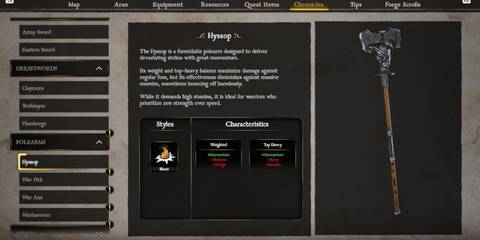 Blades of Fire - Hyssop infor