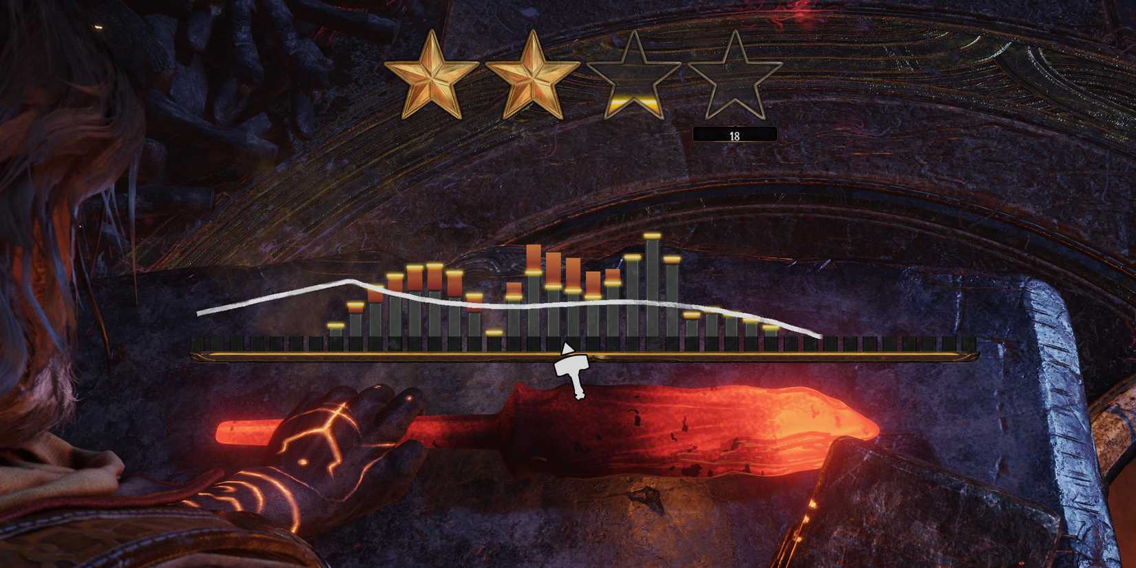 Blades of Fire shaping the blade