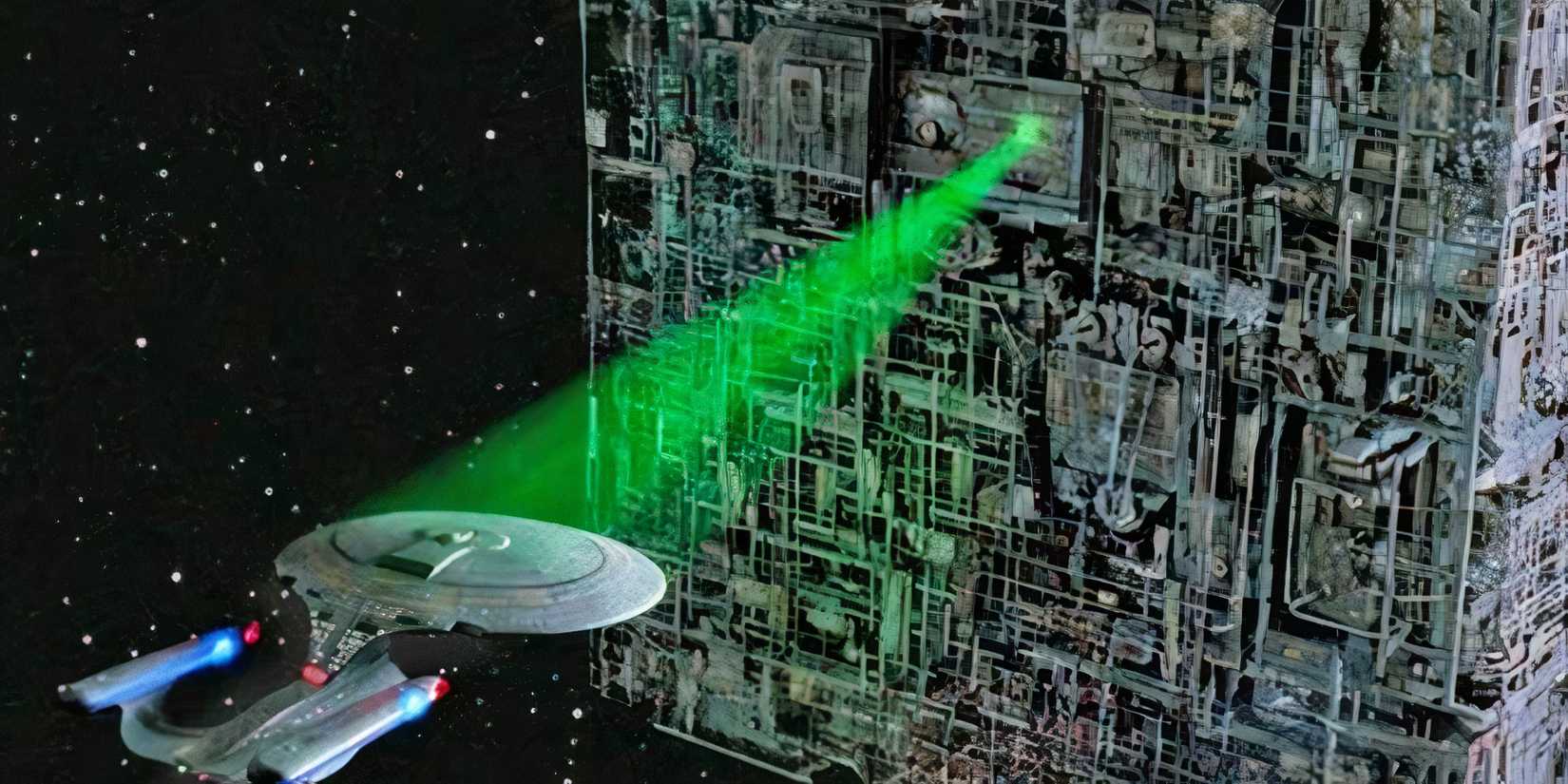 borg cube enterprise TNG star trek