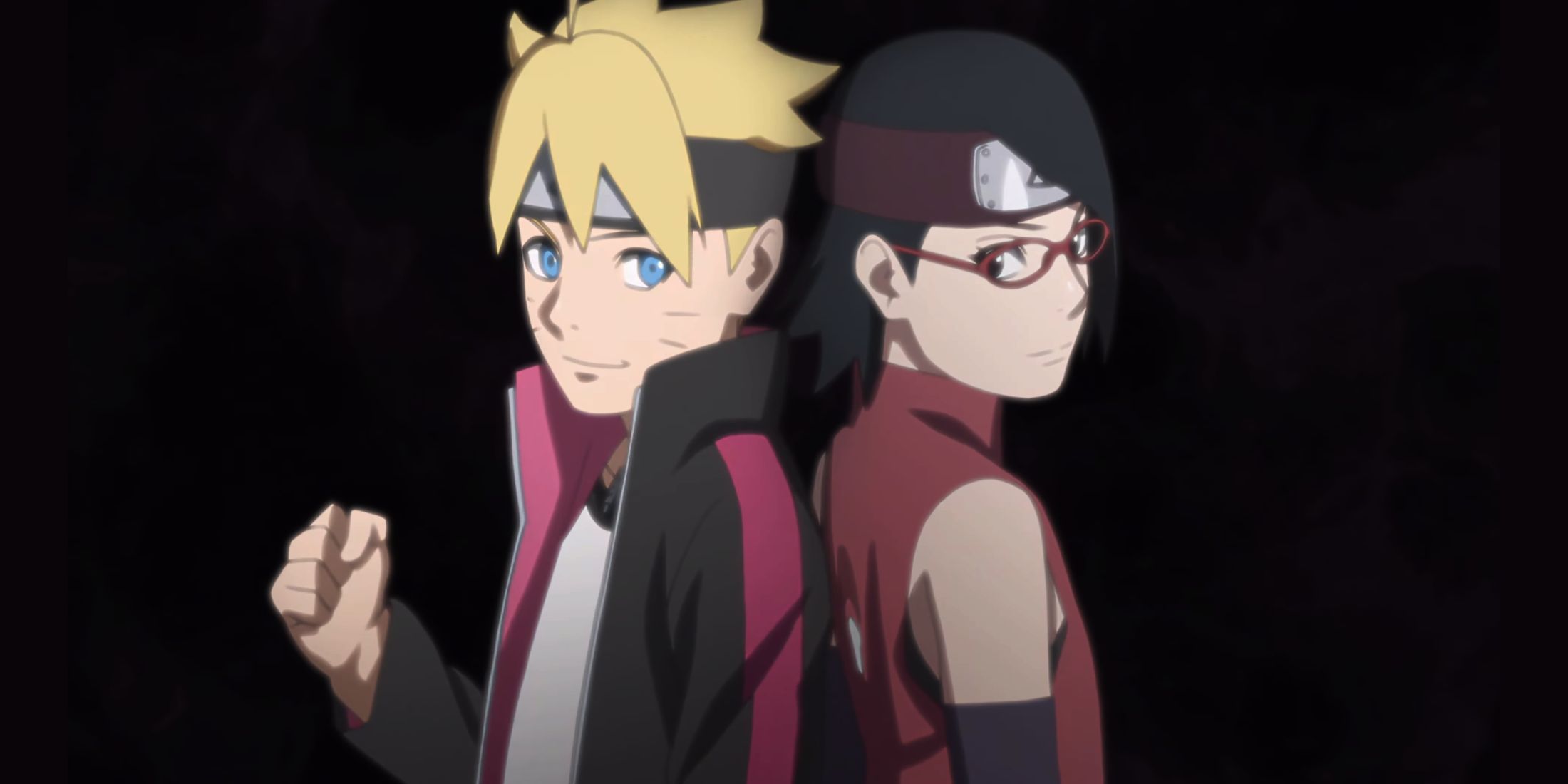 picture: boruto and sarada in the fifth opening sequence of the series.