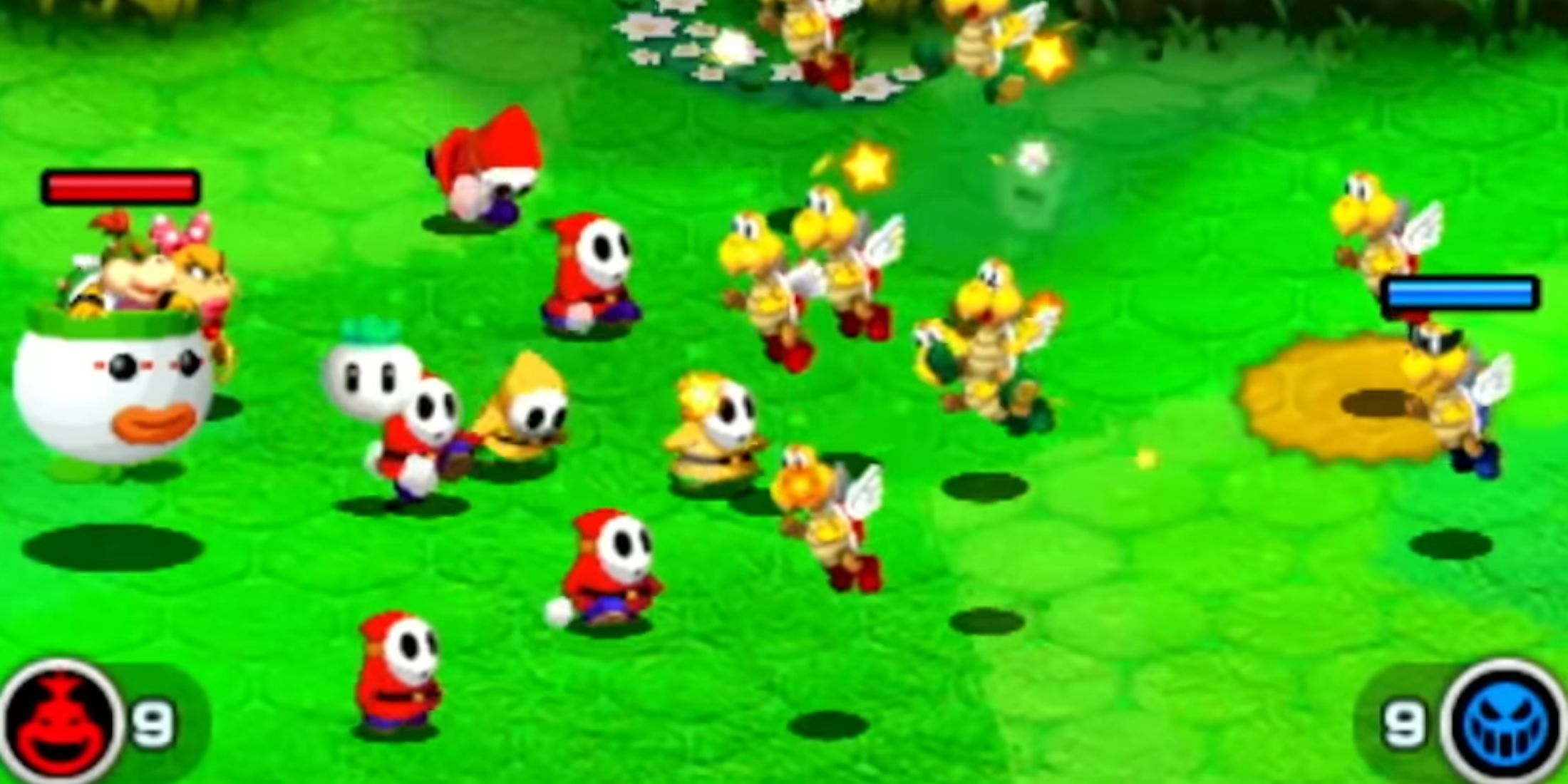 Bowser Jr controlling his minions - Mario & Luigi Bowser's Inside Story + Bowser Jr.'s Journey