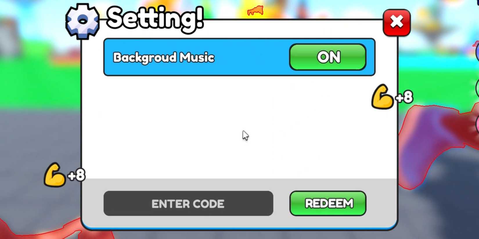 Brainrot Fighting the codes tab